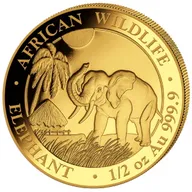 1/2 Unze Goldmünze Somalia Elefant 2017
