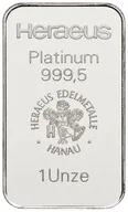 31,1 Gramm Platinbarren Heraeus