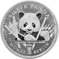 1 Unze Silber Panda 2017 Münze Berlin Round