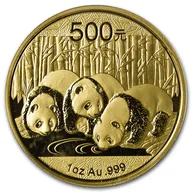 1/10 Unze Goldmünze China Panda 2013