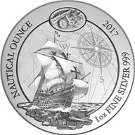 1 Unze Silbermünze Ruanda Nautical Serie - Santa Maria 2017