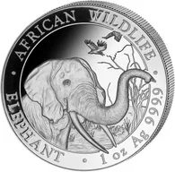 1 Unze Silbermünze Somalia Elefant 2018