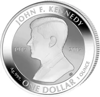 1 Unze Silbermünze John F. Kennedy 2017 - Reverse Proof