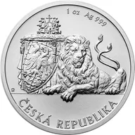 1 Unze Silbermünze Niue Tschechischer Löwe 2019
