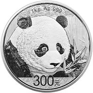 1 Kilogramm Silbermünze China Panda 2018 proof