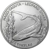 1 Unze Silbermünze Tokelau Leopardenhai 2018