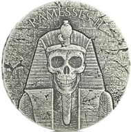2 Unzen Silbermünze Republic of Tschad Ramses II nach dem Leben 2017