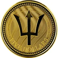 1 Unze Goldmünze Barbados Trident 2017