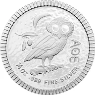 1/4 Unze Silbermünze Niue Eule von Athen