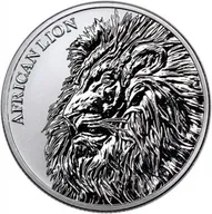 1 Unze Silbermünze Afrika Tschad Löwe 2018