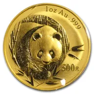 1/10 Unze Goldmünze China Panda 2003