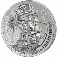 1 Unze Silbermünze Ruanda Nautical Serie - HMS Endeavour 2018