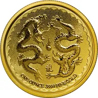 1 Unze Goldmünze Niue Double Dragon 2018