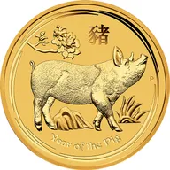 1 Unze Goldmünze Australien Lunar II Schwein 2019