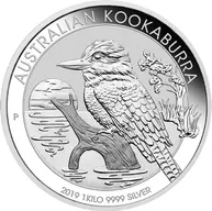 1 Kilogramm Silbermünze Australien Kookaburra 2019