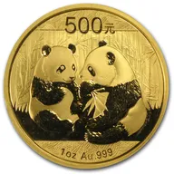 3 Gramm Goldmünze China Panda verschiedene Prägejahre