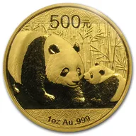 1/10 Unze Goldmünze China Panda 2011