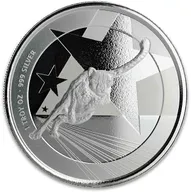 1 Unze Silbermünze Kamerun Gepard 2019