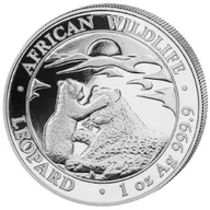 1 Unze Silbermünze Somalia African Wildlife Leopard 2019
