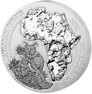 1 Unze Silbermünze Ruanda Bushbaby 2020