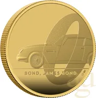 1 Unze Goldmünze Großbritannien James Bond 007 DB5 - 2020 polierte Platte