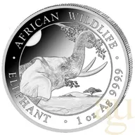 1 Unze Silbermünze Somalia Elefant 2023 - regelbesteuert