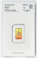 1 Gramm Goldbarren Heraeus Kinebar
