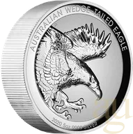 5 Unzen Silbermünze Australien Wedge Tailed Eagle 2020 Incused High Relief - polierte Platte