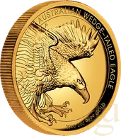 2 Unzen Goldmünze Australien Wedge Tailed Eagle 2020 proof - high Relief Prägung