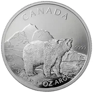 1 Unze Silbermünze Kanada Wildlife Grizzly Bear 2011
