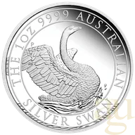 1 Unze Silbermünze Australien Schwan 2020 - polierte Platte