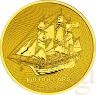 1/10 Unze Goldmünze Cook Islands Bounty 2021
