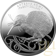 1 Kilogramm Silbermünze Neuseeland Kiwi 2020 - polierte Platte