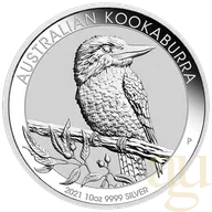10 Unzen Silbermünze Australien Kookaburra 2021