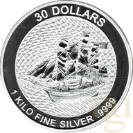 1 Kilogramm Silbermünze Cook Islands Bounty 2020