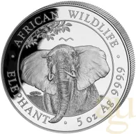 5 Unzen Silbermünze Somalia Elefant 2021
