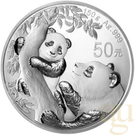 150 Gramm Silbermünze China Panda 2021 proof