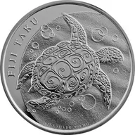 1 Unze Silbermünze Fiji Taku Schildkröte 2013