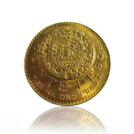 20 Veinte Pesos Goldmünze Mexiko Aztekenkalender