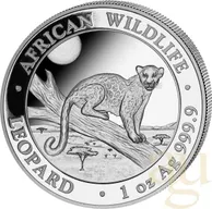 1 Unze Silbermünze Somalia African Wildlife Leopard 2021