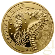 1 Unze Goldmünze Barbados Seepferdchen 2021