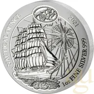 1 Unze Silbermünze Ruanda Nautical Serie - 100 Jahre Sedov 2021