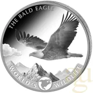 1 Unze Silbermünze Kongo World´s Wildlife - Weißkopfseeadler 2021