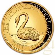 1 Unze Goldmünze Australien Schwan 2021 - High Relief - polierte Platte