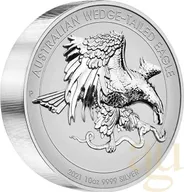 10 Unzen Silbermünze Australien Wedge Tailed Eagle 2021 Ultra High Relief - polierte Platte