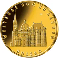 1/2 Unze Goldmünze - 100 Euro Dom zu Aachen 2012 (A)