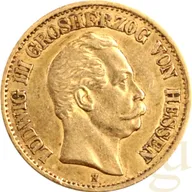 10 Mark Goldmünze Ludwig III Großherzog von Hessen