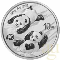 30 Gramm Silbermünze China Panda 2022