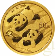 3 Gramm Goldmünze China Panda 2022