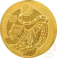 1 Unze Goldmünze Ruanda Lunar Tiger 2022